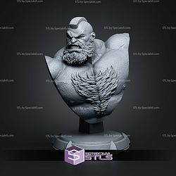 Zangief Bust 165mm STL Files