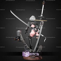 2B and Weapon Nier Automata 298mm STL Files