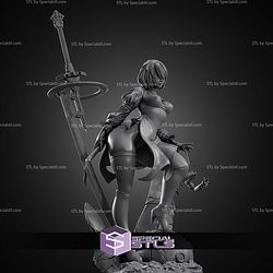2B and Weapon Nier Automata 298mm STL Files