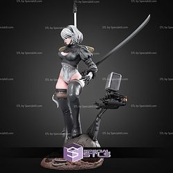 2B and Weapon Nier Automata 298mm STL Files