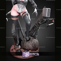 2B and Weapon Nier Automata 298mm STL Files