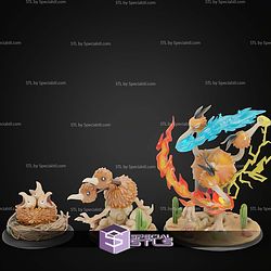 Basic Pokemon Collection Doduo Dodrio STL Files