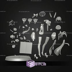 Bunny Toki Asuma Machine Gun 285mm STL Files