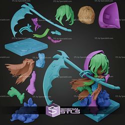 Chibi Scythe Girl 108mm STL Files