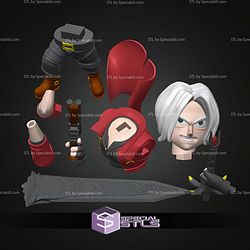 Chibi STL Collection Dante Devil May Cry