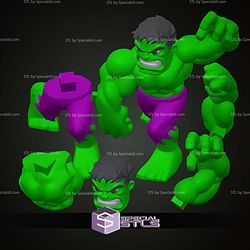 Chibi STL Collection Wolverine Vs Hulk