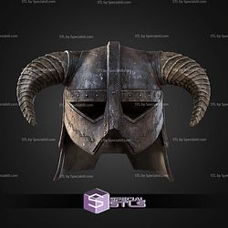 Cosplay STL Files Skyrim Iron Helmet