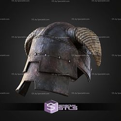 Cosplay STL Files Skyrim Iron Helmet