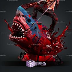 Denji and Beam Blood 280mm STL Files