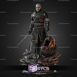 Geralt 426mm Demon Head The Witcher 3 STL Files