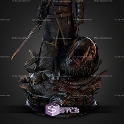 Geralt 426mm Demon Head The Witcher 3 STL Files