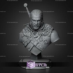 Geralt Bust 155mm Demon Head The Witcher 3 STL Files