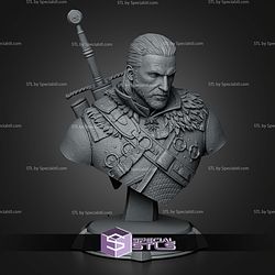 Geralt Bust 155mm Demon Head The Witcher 3 STL Files
