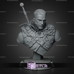 Geralt Bust 155mm Demon Head The Witcher 3 STL Files