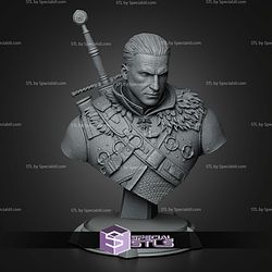 Geralt Bust 155mm Demon Head The Witcher 3 STL Files
