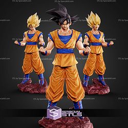 Goku Daima Signature Pose 250mm STL Files