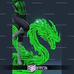 Jessica Cruz Green Lantern Dragon STL Files