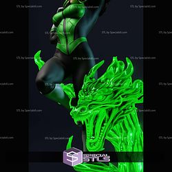Jessica Cruz Green Lantern Dragon STL Files