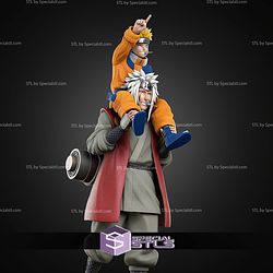 Jiraiya and Naruto 400mm STL Files