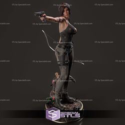Lara Croft Gun and Bow STL Files