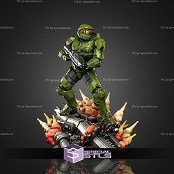 Master Chief Battle Base 340mm STL Files