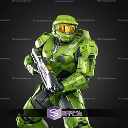 Master Chief Battle Base 340mm STL Files