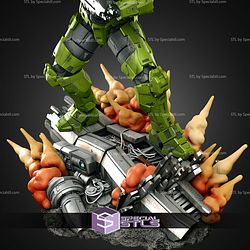 Master Chief Battle Base 340mm STL Files