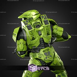 Master Chief Battle Base 340mm STL Files