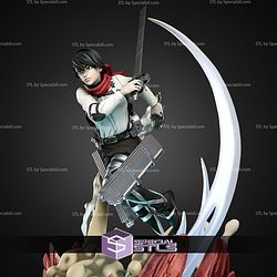 Mikasa Ackerman 320mm Attack STL Files