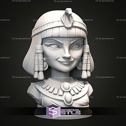 Mini Bust Character Collection STL Cleopatra