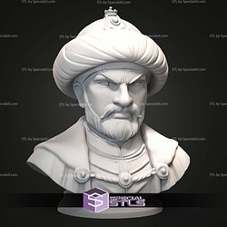 Mini Bust Character Collection STL Mehmed the Conqueror