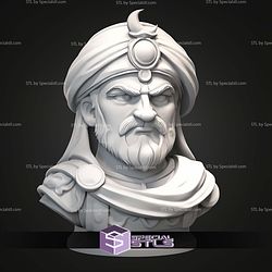 Mini Bust Character Collection STL Saladin Salah ad-Din