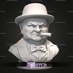 Mini Bust Character Collection STL Winston Churchill