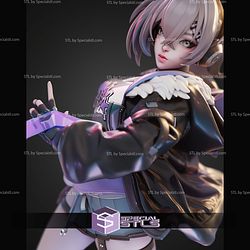 Silver Wolf Logs In Honkai Stair Rail STL Files