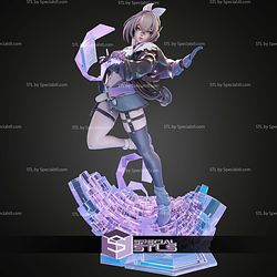 Silver Wolf Logs In Honkai Stair Rail STL Files