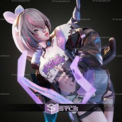 Silver Wolf Logs In Honkai Stair Rail STL Files