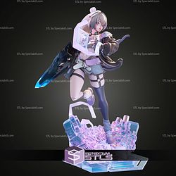 Silver Wolf Logs In Honkai Stair Rail STL Files