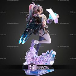 Silver Wolf Logs In Honkai Stair Rail STL Files