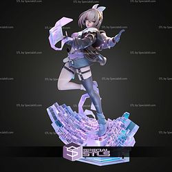 Silver Wolf Logs In Honkai Stair Rail STL Files