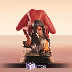 Spiderwoman Crawl Pose STL Files