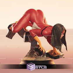 Spiderwoman Crawl Pose STL Files