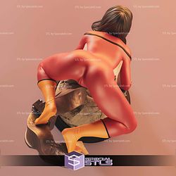 Spiderwoman Crawl Pose STL Files