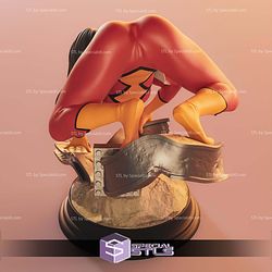 Spiderwoman Crawl Pose STL Files