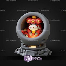 Super Basic Pokemon STL Crocalor Healing Machine