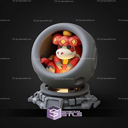 Super Basic Pokemon STL Crocalor Healing Machine