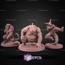 Animal Warrior Fist and Furry STL Files