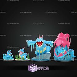 Basic Pokemon Collection Totodile Croconaw Feraligatr STL Files