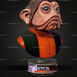 Basic STL Collection Nien Nunb Bust