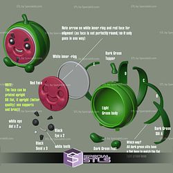 Basic STL Collection Watermelon Container