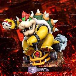 Bowser Mario Kart 150mm STL Files